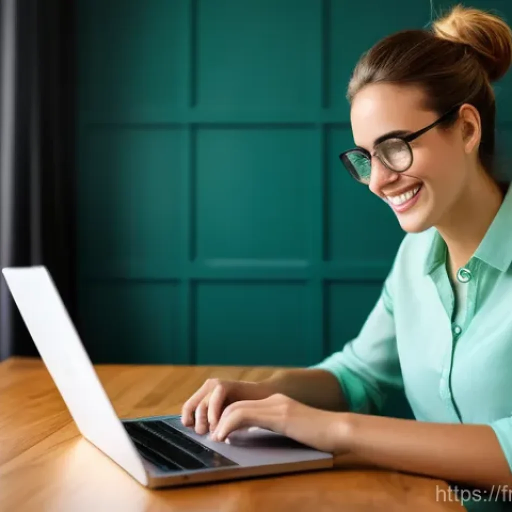 앤티가 바부다 항공편 - A bright and inviting image of a young adult, comfortably seated at a modern wooden desk, illuminate...