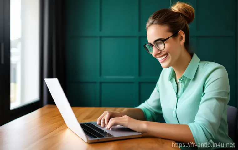 앤티가 바부다 항공편 - A bright and inviting image of a young adult, comfortably seated at a modern wooden desk, illuminate...